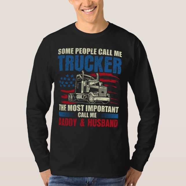 Truckförare, Pappa & Make T Shirt (Framsida)