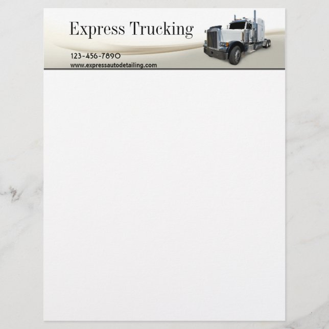 Truckföretag Brevhuvud (Framsida)