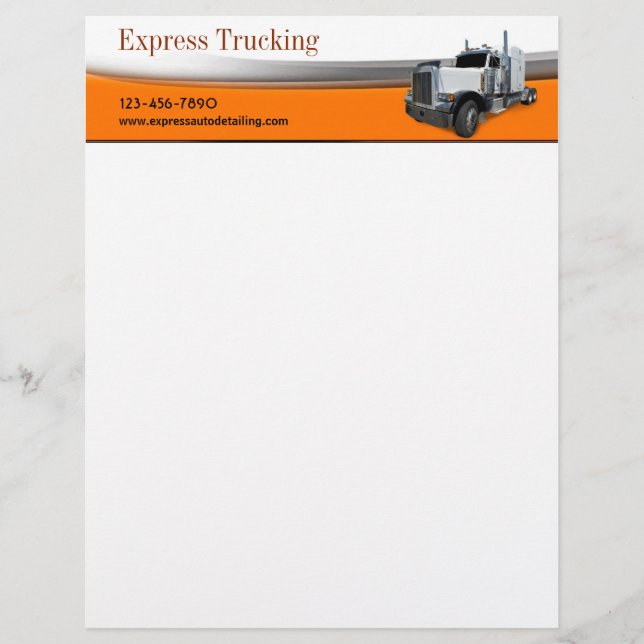 Truckföretag Brevhuvud (Framsida)