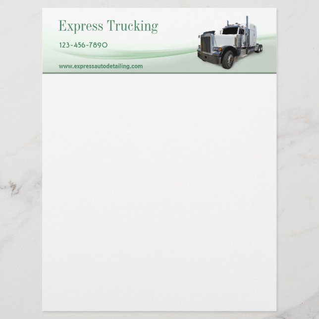 Truckföretag Brevhuvud (Framsida)