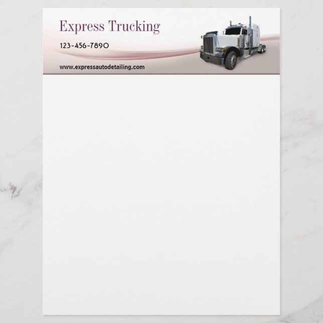 Truckföretag Brevhuvud (Framsida)