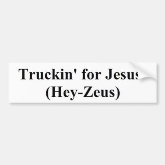 truckin för Jesus (Hey-Zeusen) Bildekal