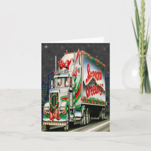 Truckin Santa - anteckningskort
