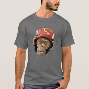 Truckin schimpans tee shirt