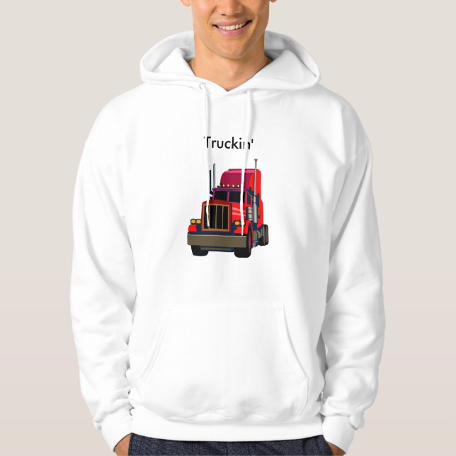 Truckin Sweatshirt Med Luva (Framsida)