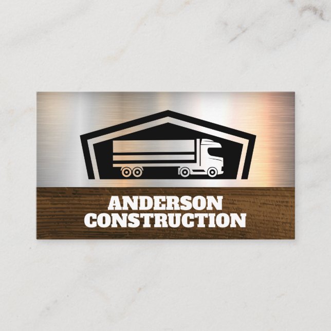 Trucking Semi Driver | Goods Transport Visitkort (Framsida)