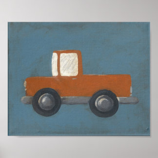 Truckin'Nursery Art Poster