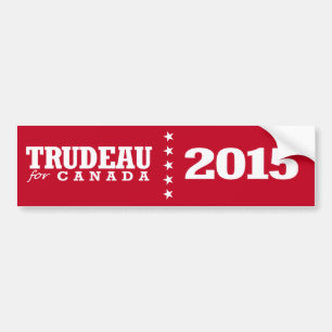 Trudeau för Kanada Bildekal