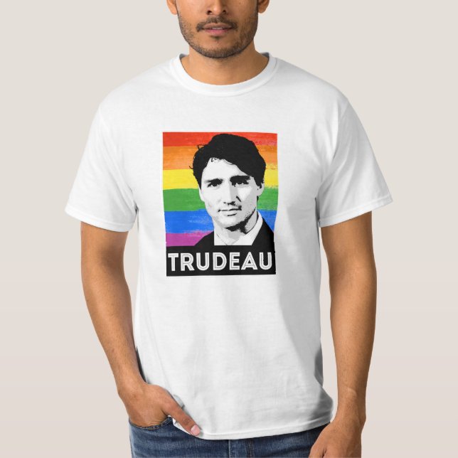 Trudeau HBT-Flagga T Shirt (Framsida)