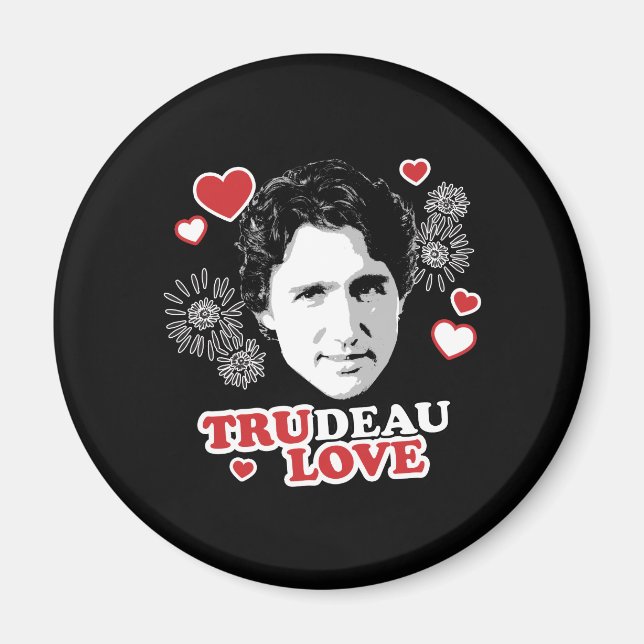 Trudeau Kärlek -.png Magnet (Framsidan)