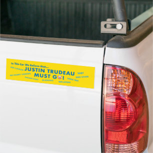 Trudeau måste gå i sprutan. bildekal