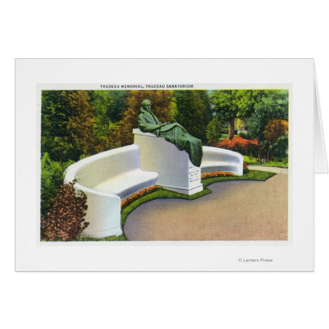 Trudeau Memorial, Trudeau Sanatorium Scene Hälsningskort (Framsidan Horizontal)