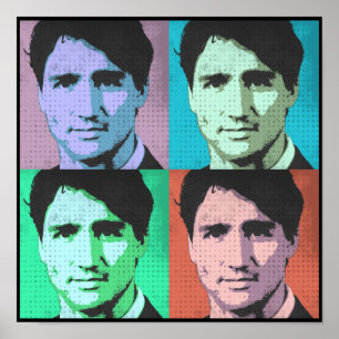 Trudeau popkonst poster