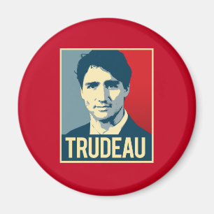 Trudeau propagandaaffisch - .png magnet