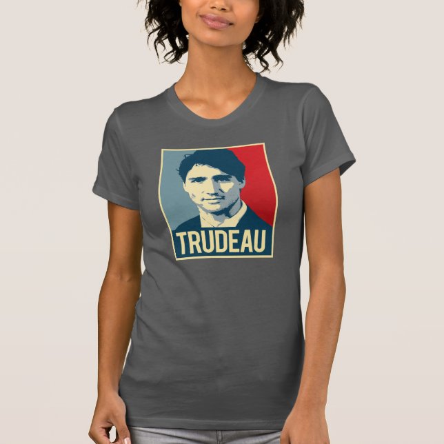 Trudeau propagandaaffisch - .png tröja (Framsida)