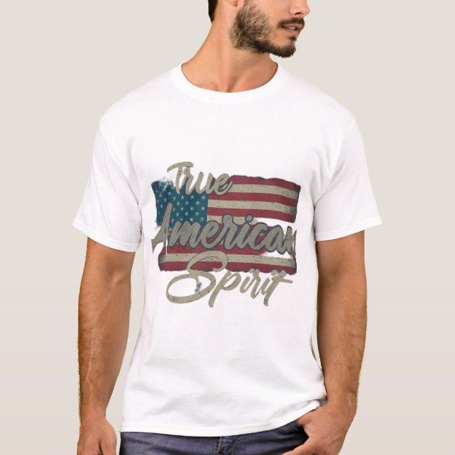 True American Spirit T Shirt (Framsida)