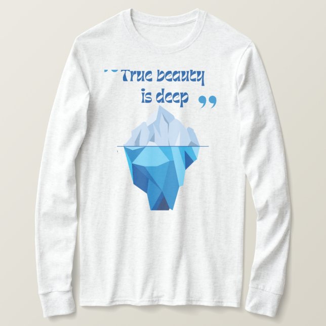True Beauty Ljuger Beneath - Iceberg T-Shirt for W (Design framsida)