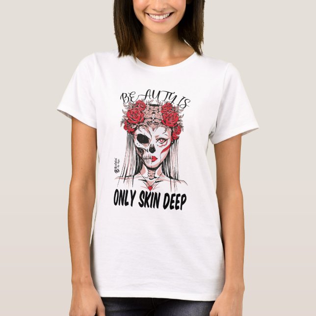 True Beauty Women White T Shirt (Framsida)