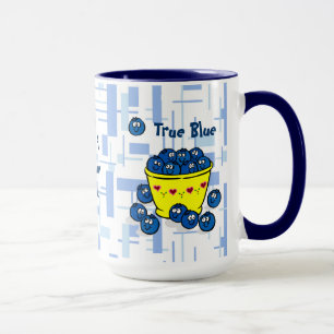 True blått mugg