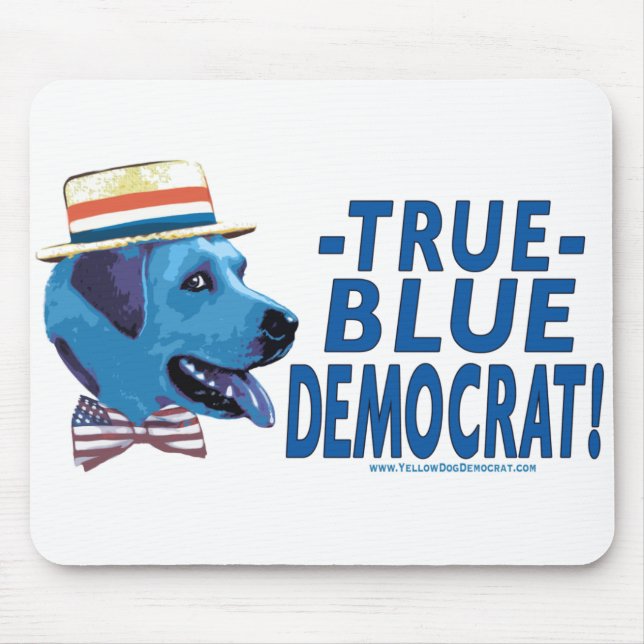 True blåttdemokraten Mousepad Musmatta (Framsidan)