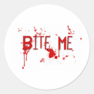 True Blood "Bita Me" Runt Klistermärke