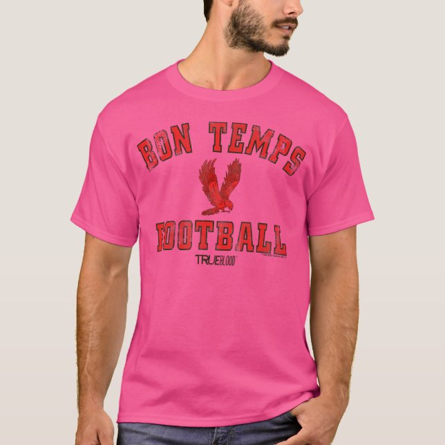 True Blood Bon Temps Football Vuxen T Shirt (Framsida)