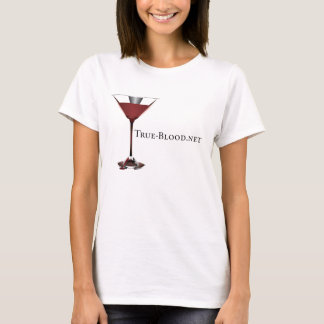True-Blood.net Martini Glass kvinna T-tröja Tee Shirt