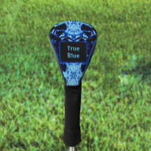 True Blue Edgy Abstrakt Personlig med Namn