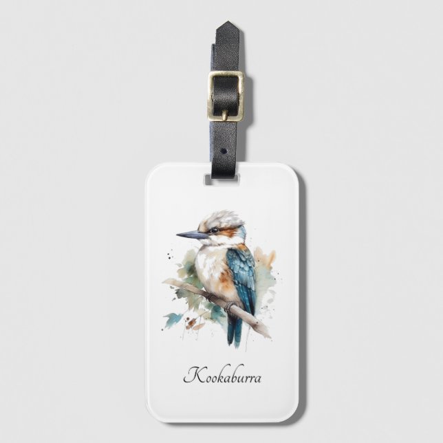 True Blue Kookaburra, anpassad Bagagebricka (Framsida vertikal)