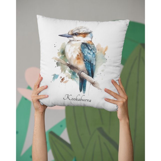 True Blue Kookaburra, anpassad Kudde (Skapare uppladdad)