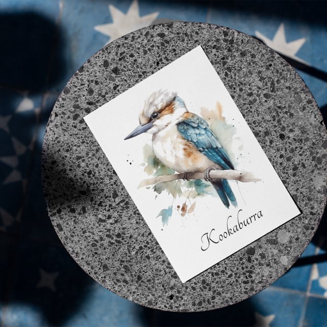 True Blue Kookaburra, anpassningsbar Julkort (Skapare uppladdad)