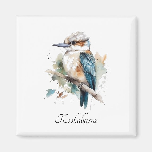 True Blue Kookaburra, anpassningsbar Magnet (Framsidan)