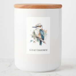 True Blue Kookaburra, anpassningsbar Mat Etikett