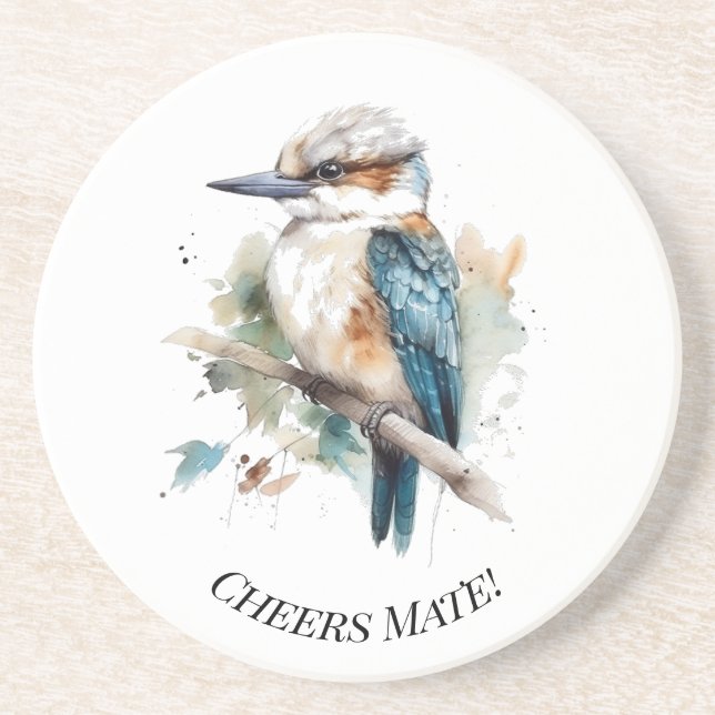 True Blue Kookaburra, anpassningsbar Underlägg (Framsidan)
