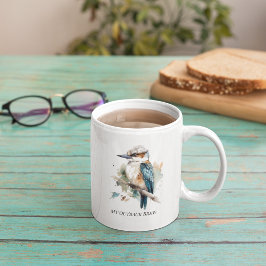True Blue Kookaburra, custom Kaffemugg