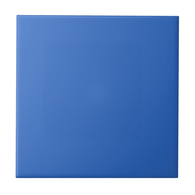 True Blue Solid Färg Tile Kakelplatta (Framsidan)