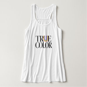 True Colors Editorial Anpassad Typsnittsdesign Linne Med Racerback
