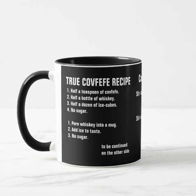 True covefe-recept mugg (Vänster)