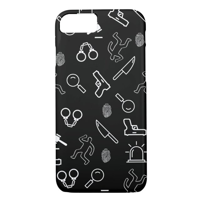 True Crime Älskare Phone Case Case-Mate iPhone Skal (Baksida)