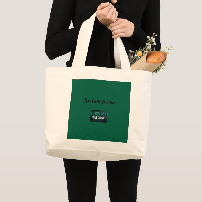 True Crime Fanatic Tote Bag Jumbo Tygkasse (Framsida (produkt))