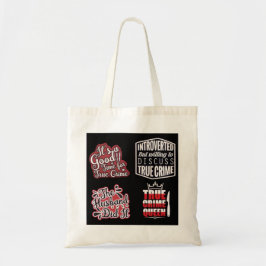 True Crime Fanatic Tote Bag Tygkasse