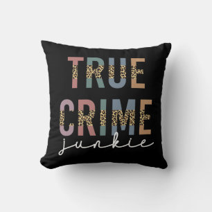 True Crime Junkie Brottsrekvisit i Älskare Kudde