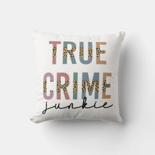 True Crime Junkie Brottsrekvisit i Älskare Kudde