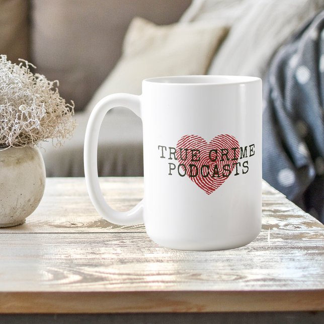 True Crime Podcast Älskare Kaffemugg (Skapare uppladdad)