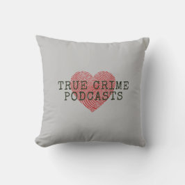 True Crime Podcast Älskare Kudde