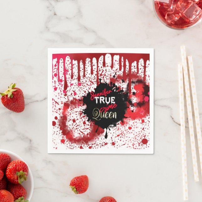 True Crime Queen Personlig Papprare Kopp Pappersservett (Insitu)