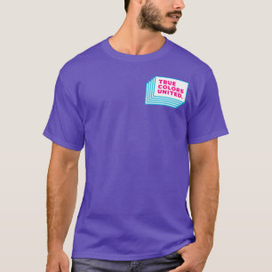 True den färger förenade skjortan (lilor) t shirt