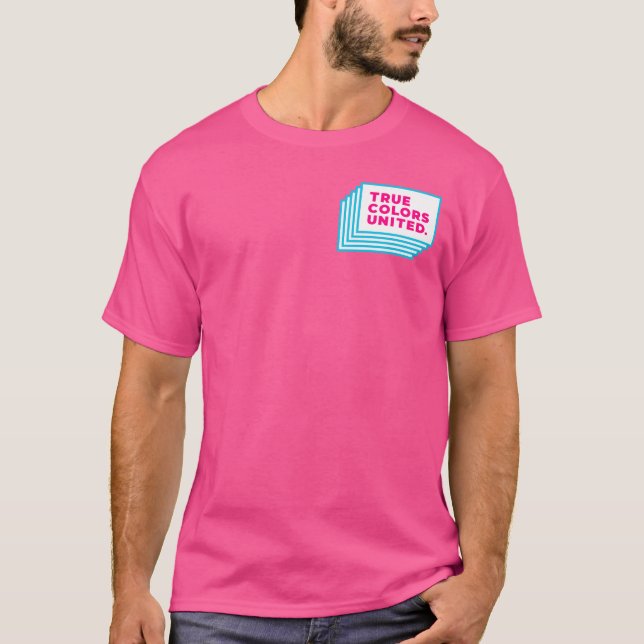 True den färger förenade skjortan (magenta) t shirt (Framsida)