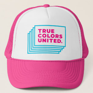 True den färger förenade truckerkepsen (magenta) keps