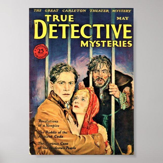 True Detektiv Mysteries - maj Poster (Framsidan)